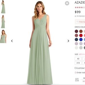 Azazie Gina dusty sage A0